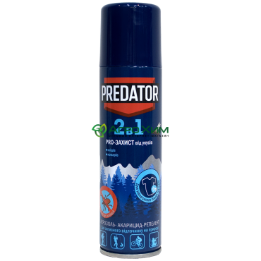 Аэрозоль Predator 2в1 от клещей и комаров 150 мл