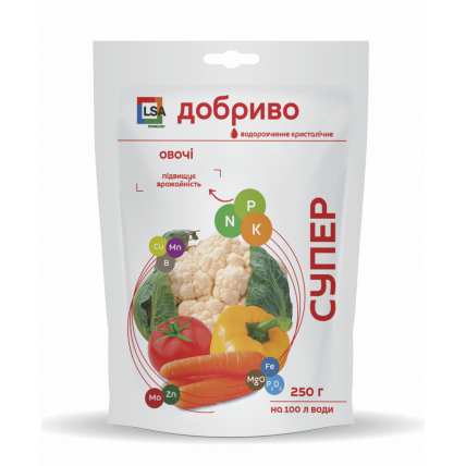 Супер Удобрение. Овощи 250 г - Удобрения и стимуляторы