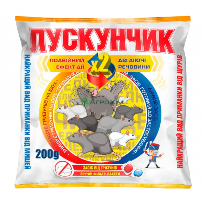 Лускунчик 200 г, пакет (тесто) - Родентициды