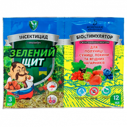 Зелёный щит для клубники и земляники, голубики  3мл+12мл - Инсектицид от тли