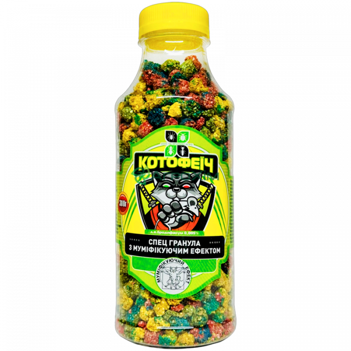Котофеич 300 г, бутылка (микс гранула) - Родентициды