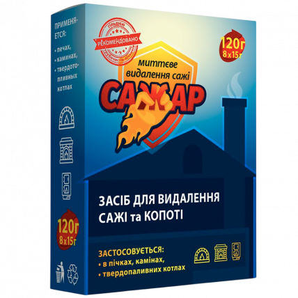 Сажар 120 г для удаления сажи, копоти, смолы - Средства для чистки