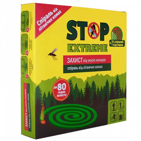 Спираль STOP EXTREME от летающих насекомых, 10 шт - Против бытовых насекомых