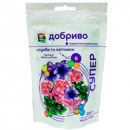 Супер Удобрение. Клумбы 250 г - Удобрения и стимуляторы