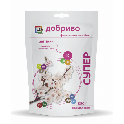 Супер Удобрение. Цветение 250 г - Удобрения и стимуляторы