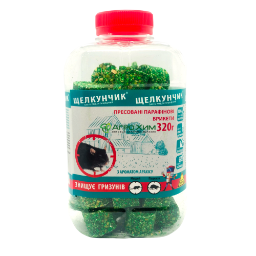 Щелкунчик 320 г, бутылка (зеленый брикет, арахис)